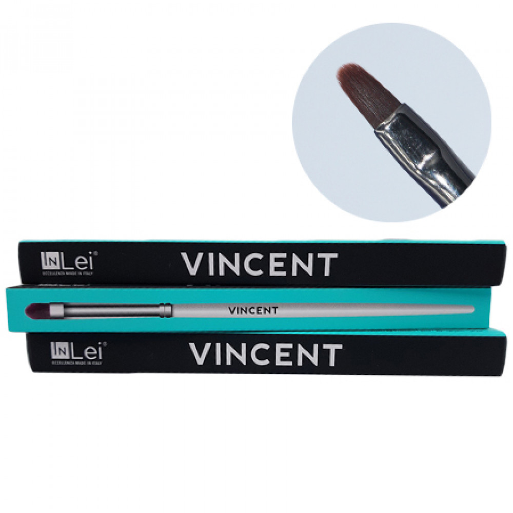 Кисть InLei Vincent круглая для ресниц и бровей